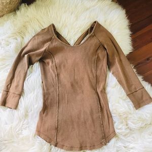 Free People 3/4 Sleeve Top